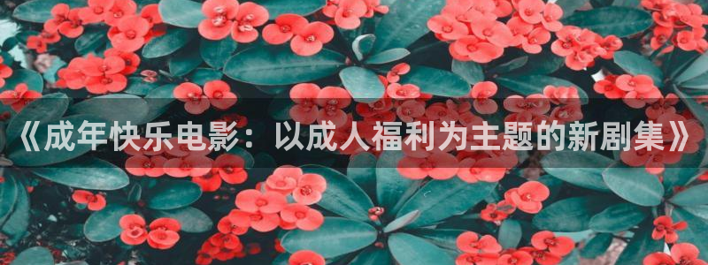 玖玖玖草视频：《成年快乐电影：以成人福利为主题的新剧集》